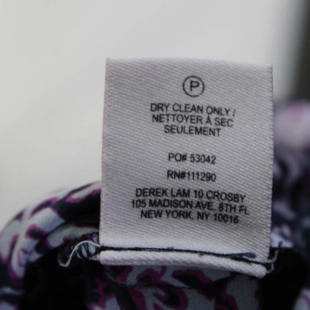 DEREK LAM 10 Purple Floral Tunic Dress GORGEOUS Spring Dress. 6 - Picture 6 of 9